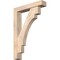 Ekena Millwork Merced Block Smooth Bracket w/ Offset Brace, Douglas Fir, 5 1/2"W x 28"D x 40"H BKT0604X28X40MRC05SDF - alternate 1